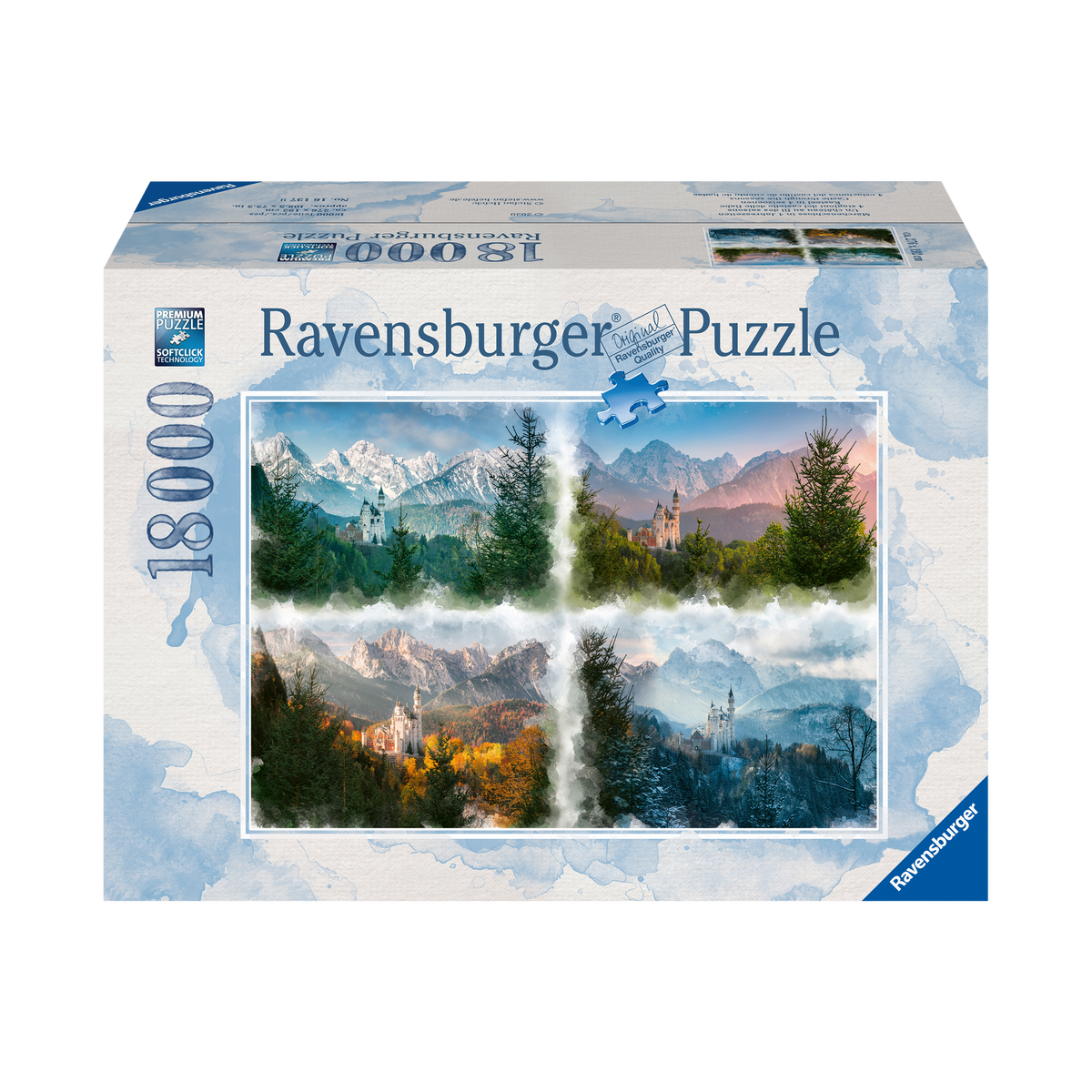 Puzzle: Castle through the Seasons - 18000 Piece, box front