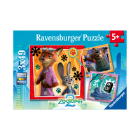 Puzzle: Disney Zootopia 2 - A New Mission - 3x49 Piece, box front