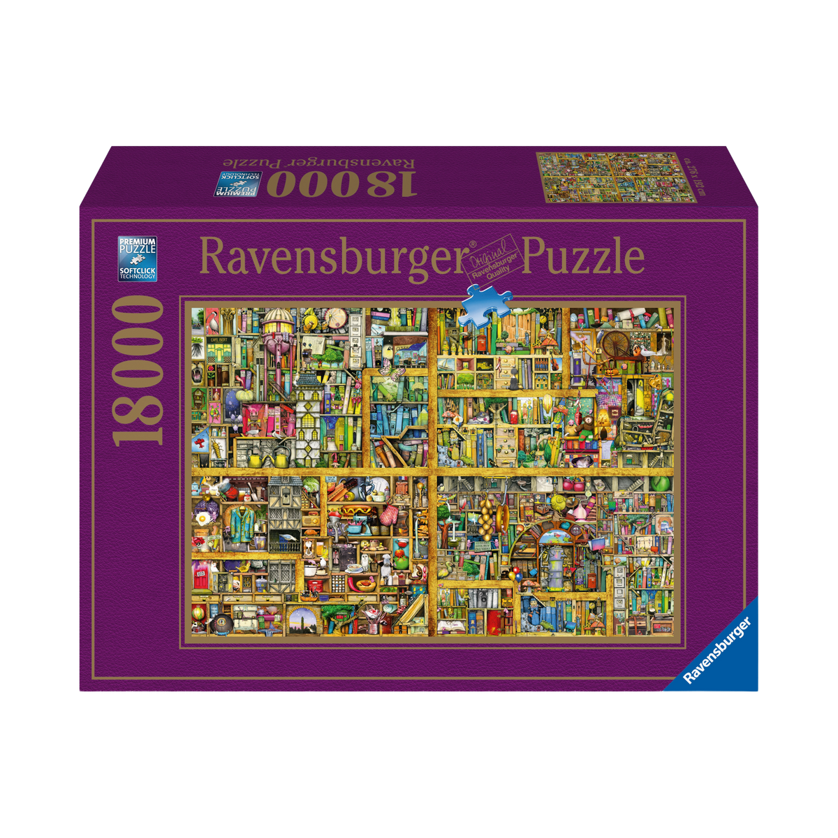 Puzzle: Magical Bookcase - 18000 Piece, box front
