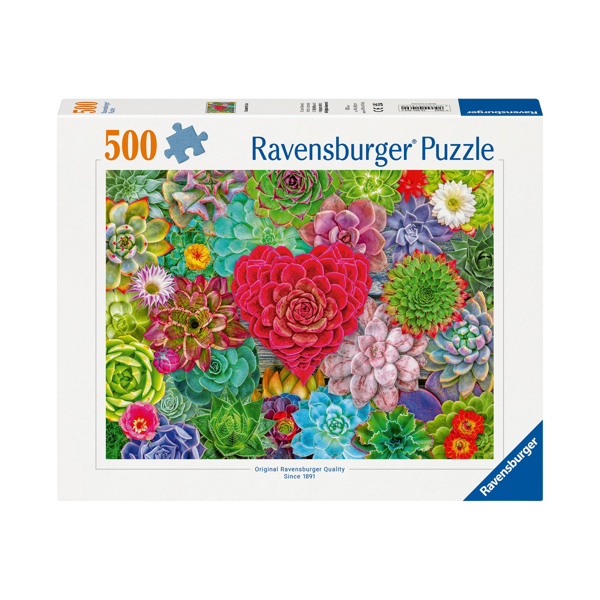 Puzzle: Succulent Love - 500 Piece, box front