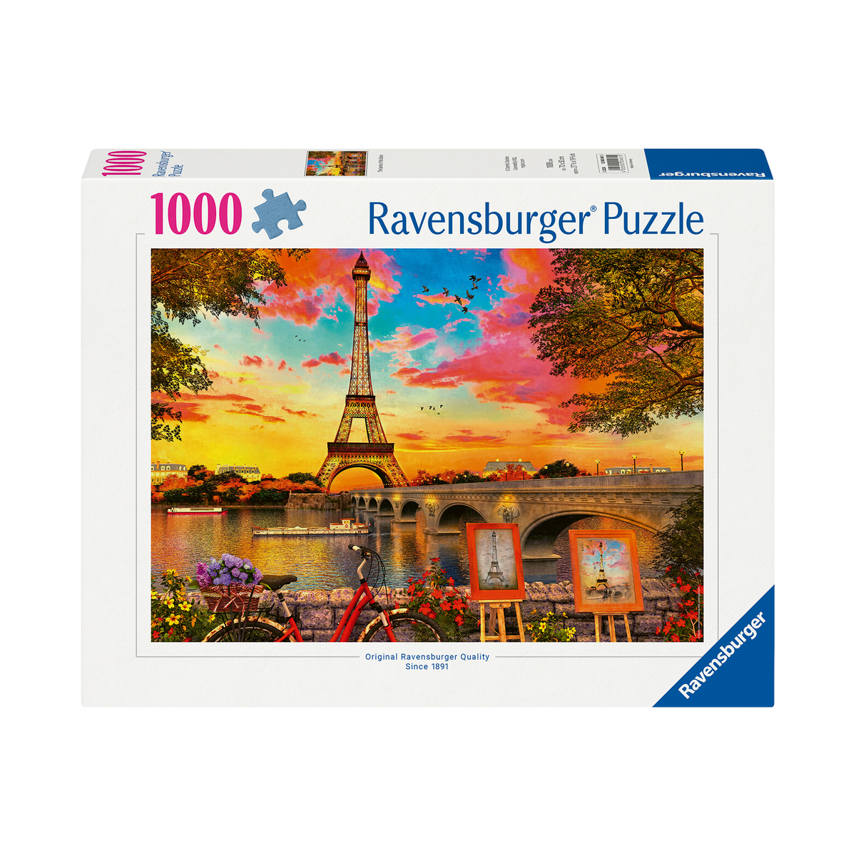 Puzzle: The Banks of the Seine - 1000 Piece, box front