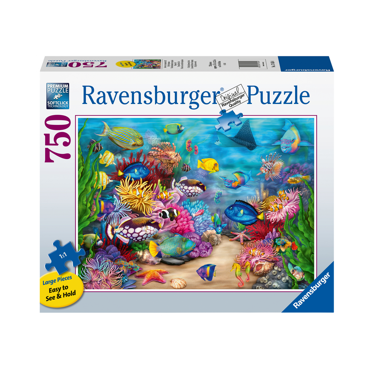 Puzzle: Tropical Reef Life - 750 Piece, box front
