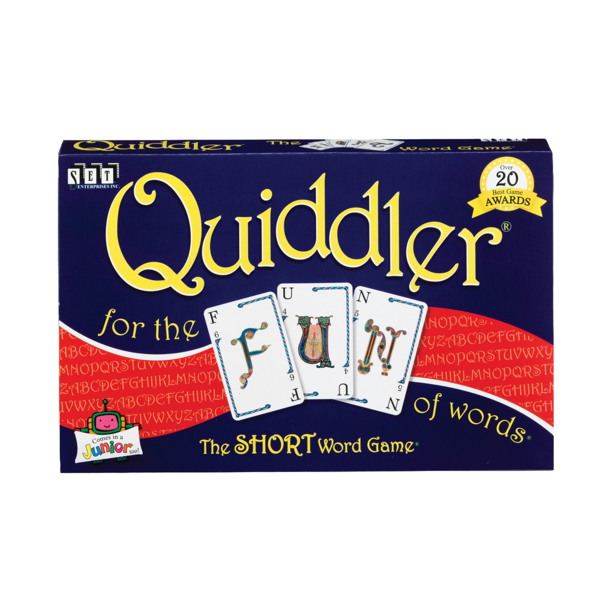 Quiddler Card Game - The Short Word Game, box front