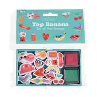 Rex London Set of Mini Stamps, Top Banana packshot