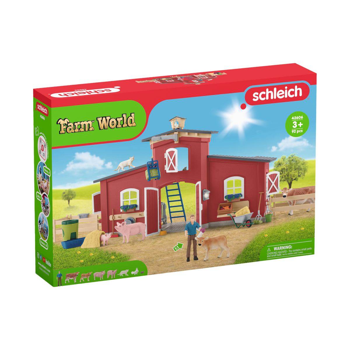 Schleich Large Barn with Animals and Accessories, box front