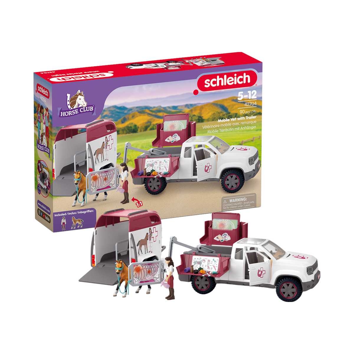 Schleich Mobile Vet with Trailer, box front