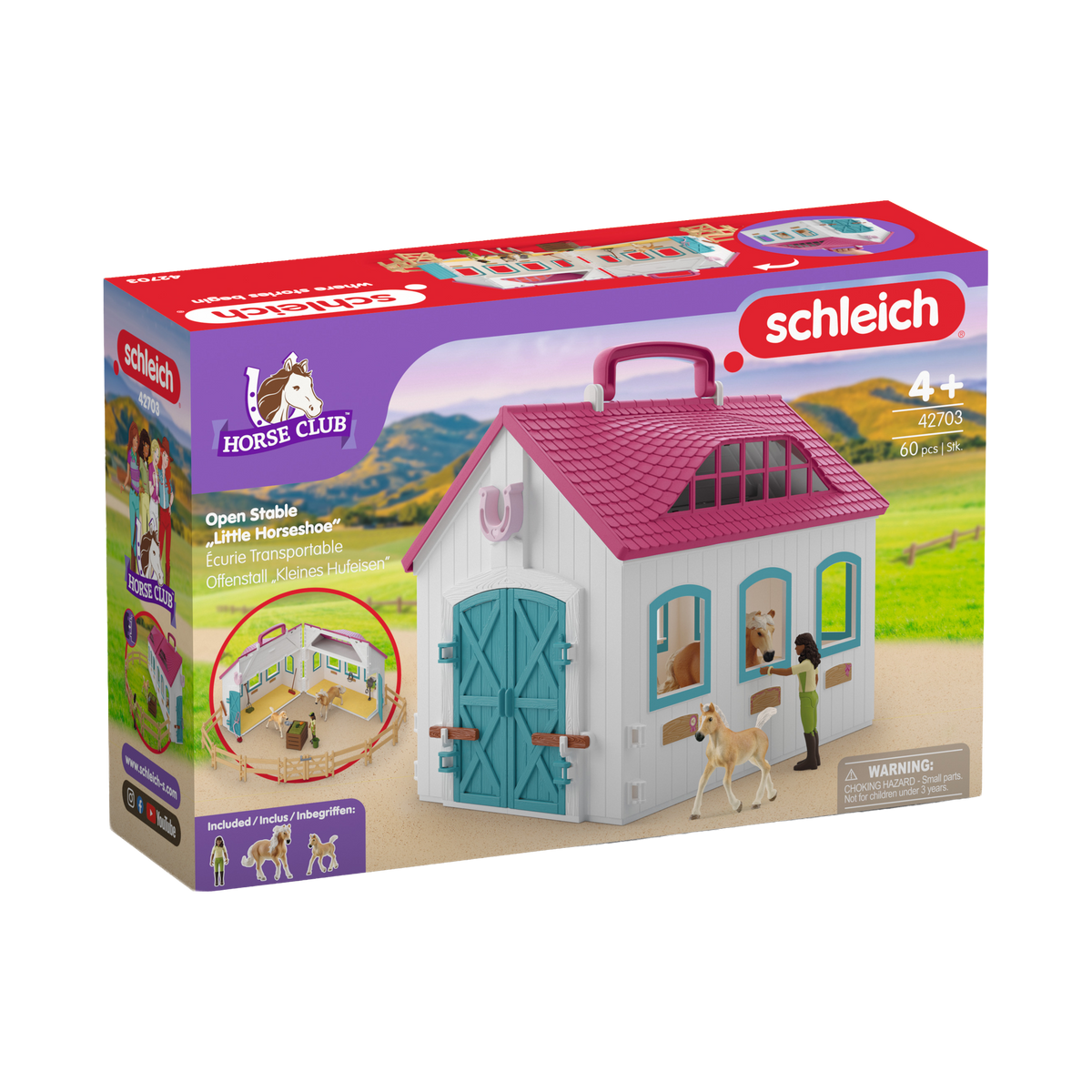 Schleich Open Stable "Little Horseshoe", box front