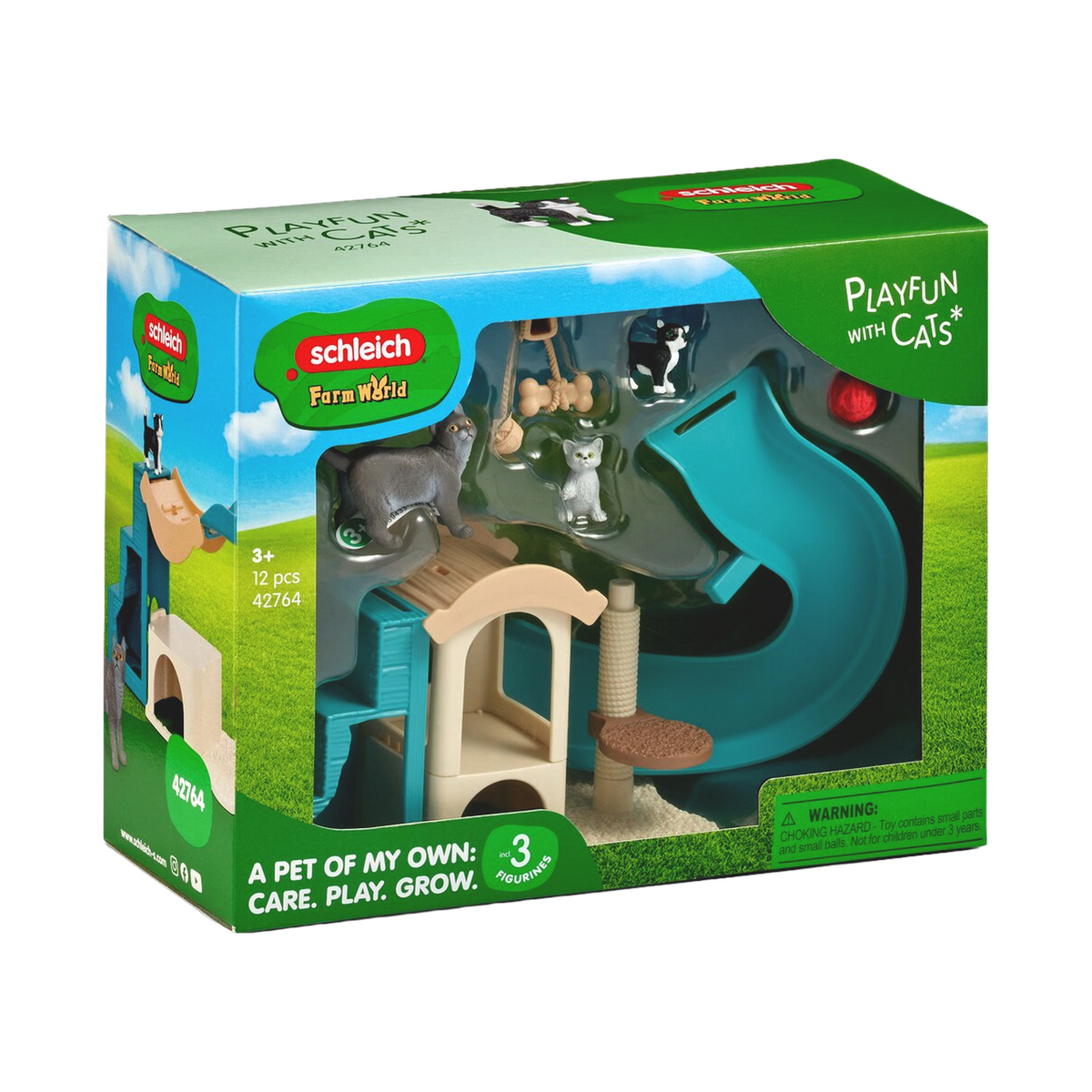 Schleich Playfun with Cats, box front