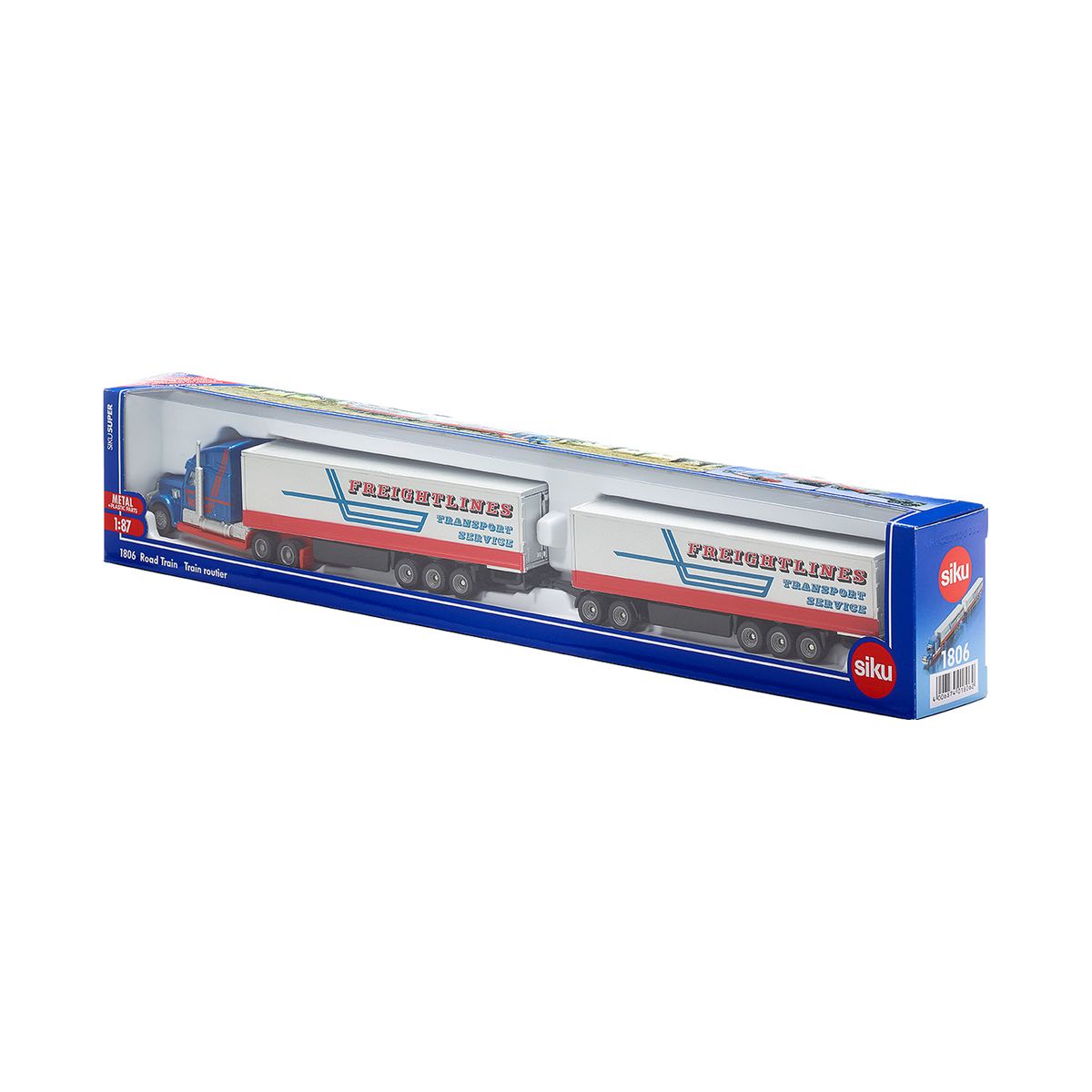 Siku Road Train 1:87, box front