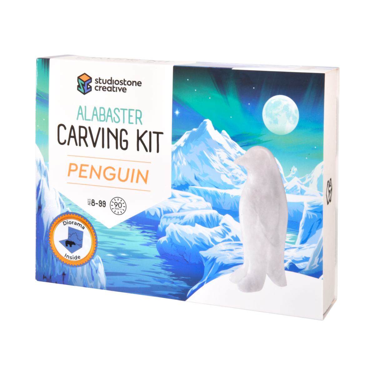 Studiostone Creative Stone Carving Kit, Penguin, 1
