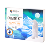 Studiostone Creative Stone Carving Kit, Penguin, 1