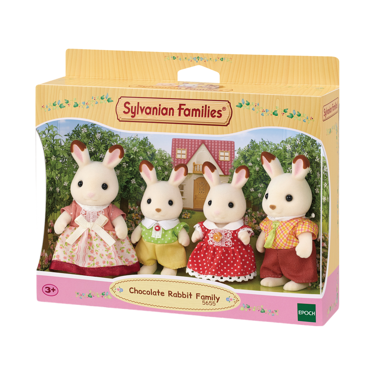 Sylvanian Families Chocolate Rabbit Family, box front