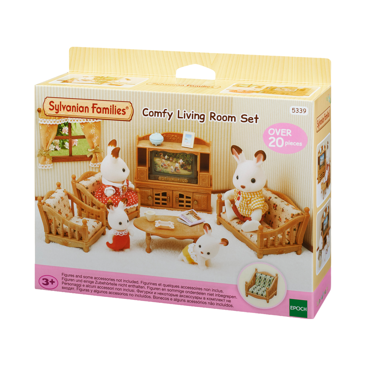 Sylvanian Families Comfy Living Room Set, box front