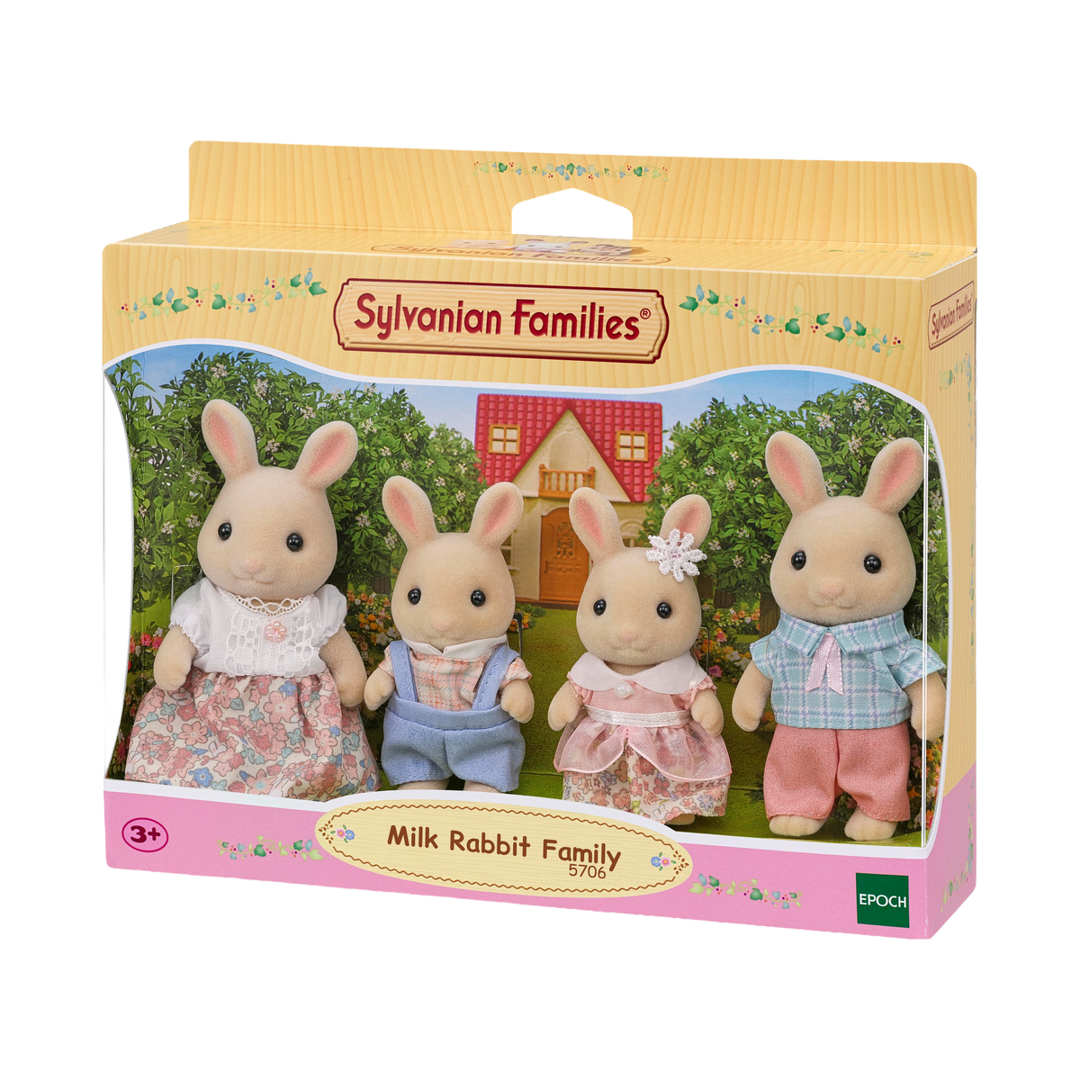 Sylvanian Families Milk Rabbit Family, box front