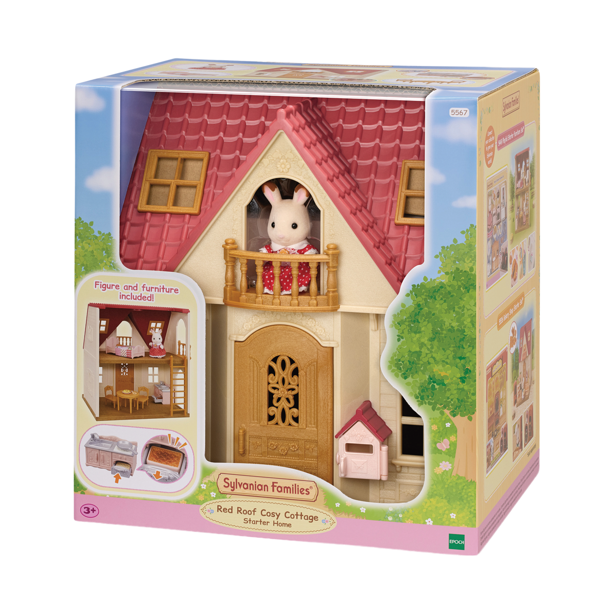 Sylvanian Families Red Roof Cosy Cottage Starter Home, box front