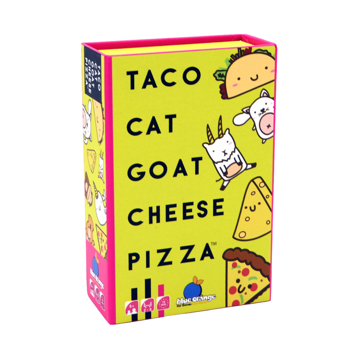 Taco Cat Goat Cheese Pizza Card Game, box front