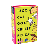 Taco Cat Goat Cheese Pizza Card Game, box front
