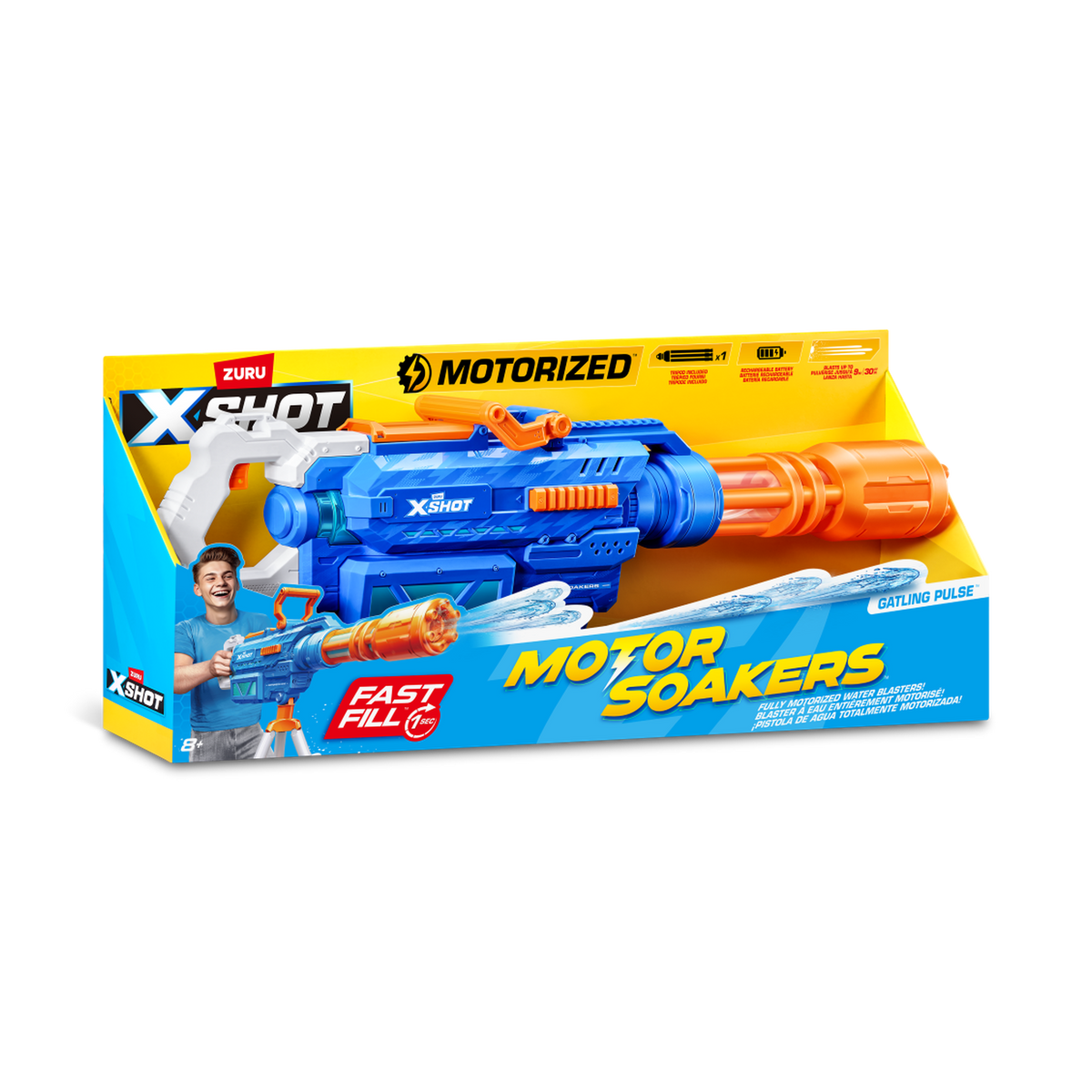 XSHOT Water Motor Soakers Gatling Pulse, box front