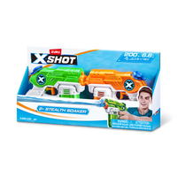 XSHOT Water Stealth Soaker Twin Pack, box front