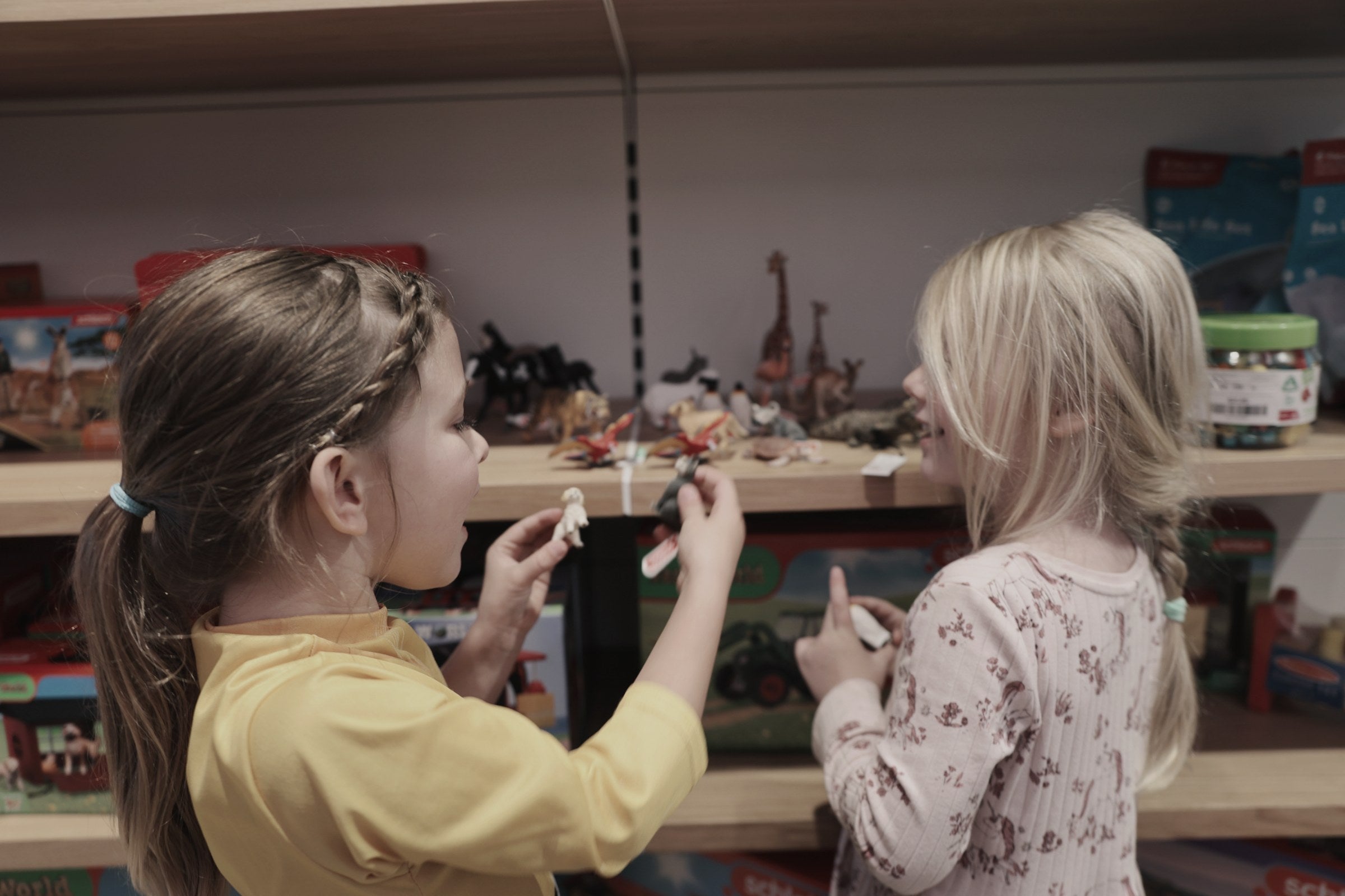 Children discovering toys at Wonderloft